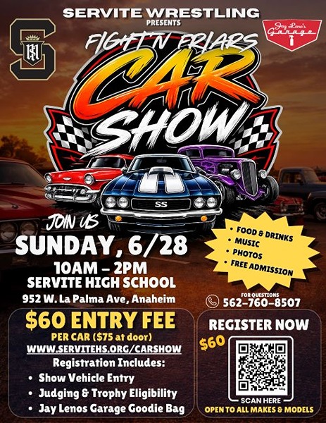 Fightin' Friars Car Show flyer June 2026